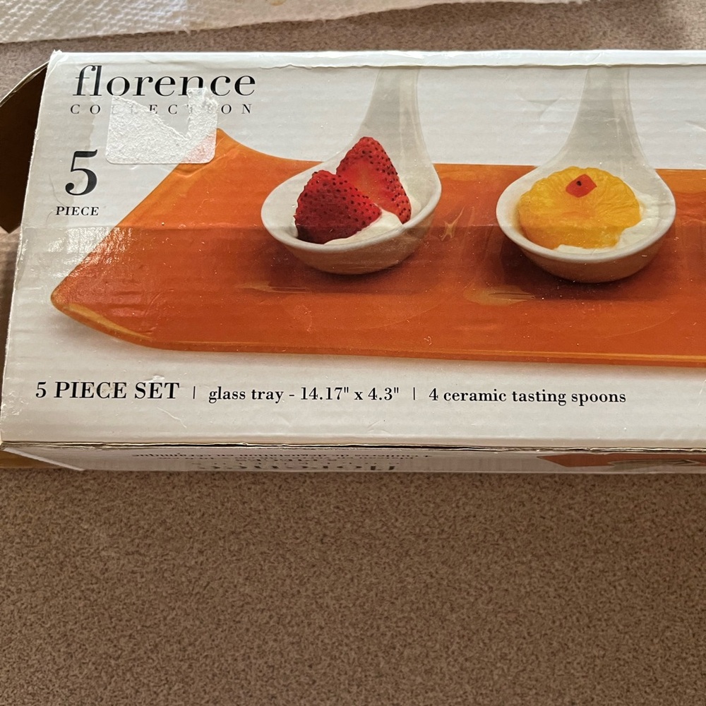 New in box Florence Collection Circleware 5 PC Tasting Spoon Set, NIB - Picture 5 of 11